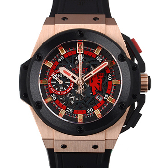 ウブロ スーパーコピー HUBLOT キングパワー 716.OM.1129.RX.MAN11 レッドデビル ブラック 【世界250本限定】ETA7750搭載